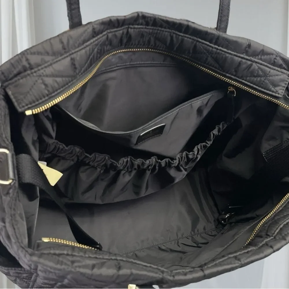 Kate Spade Baby Diaper Bag Wilson Road Kaylie Maxi Shoulder bag. Black quilted - Picture 9 of 16